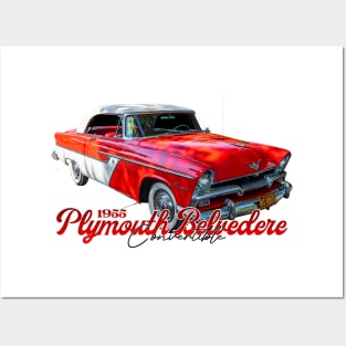 1955 Plymouth Belvedere Convertible Posters and Art